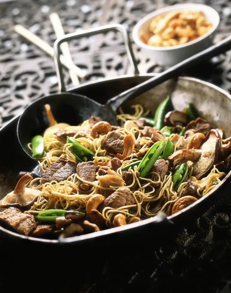 Cashew Chicken with Noodles