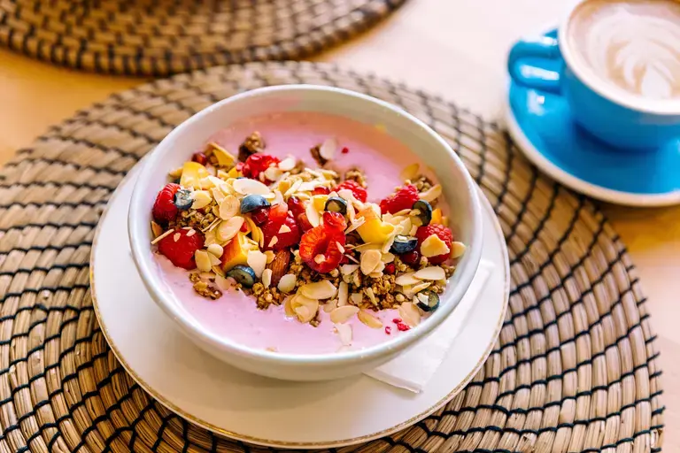 Power Fruit and oats Smoothie Bowl