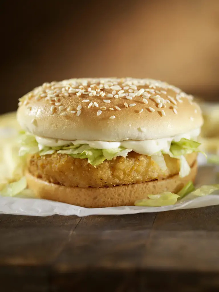 Homemade Mac Chicken Burger