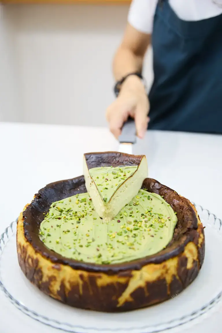 Pistachio-Walnut Cheesecake
