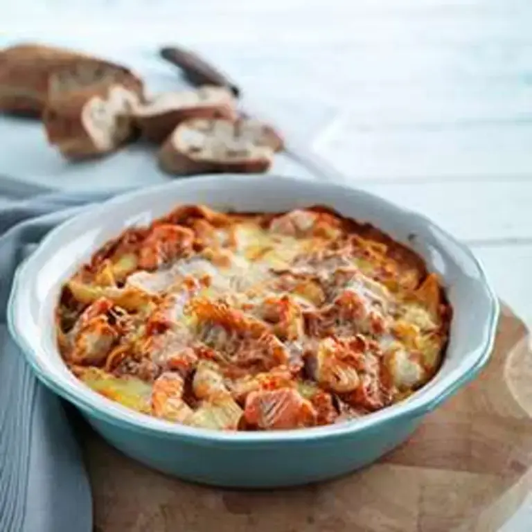 Baked Seafood Gratin - media description