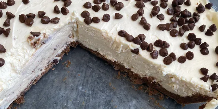 No Bake Chocolate Coconut Cheesecake