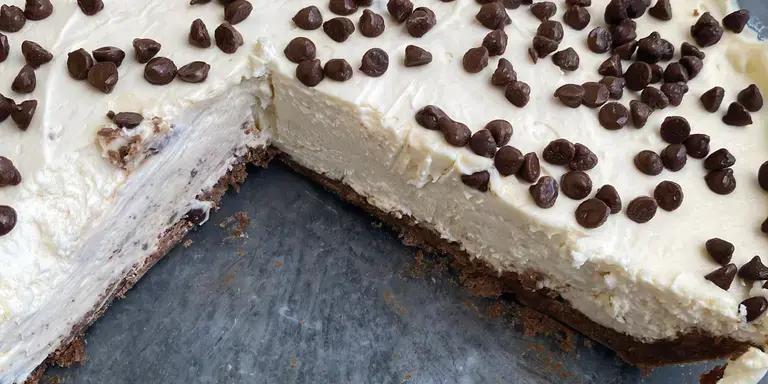 No Bake Chocolate Coconut Cheesecake