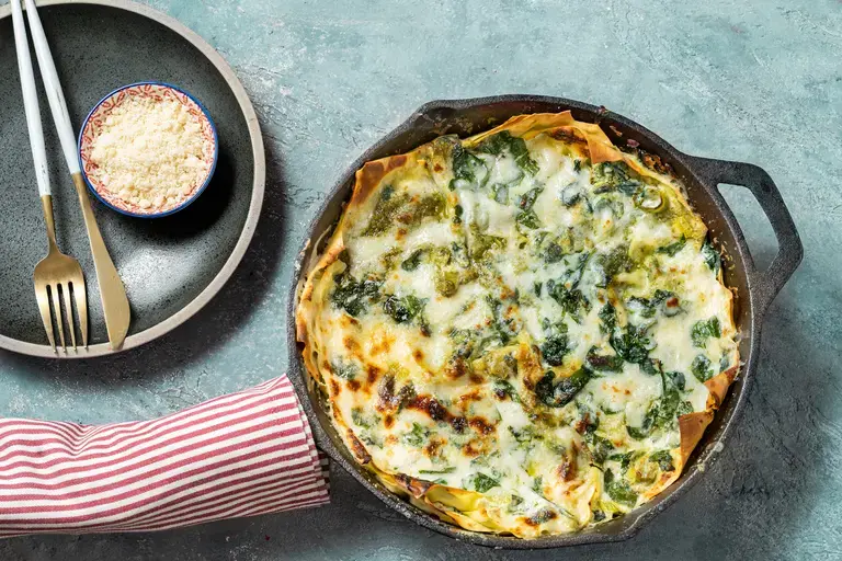 chicken and spinach pasta