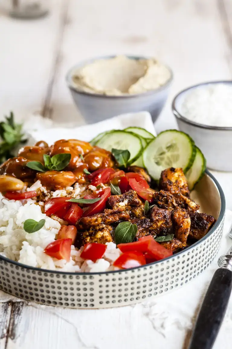 chicken shawarma bowl