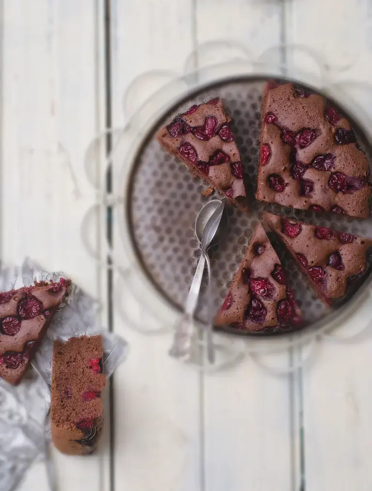 Cherry Chocolate walnut Pie