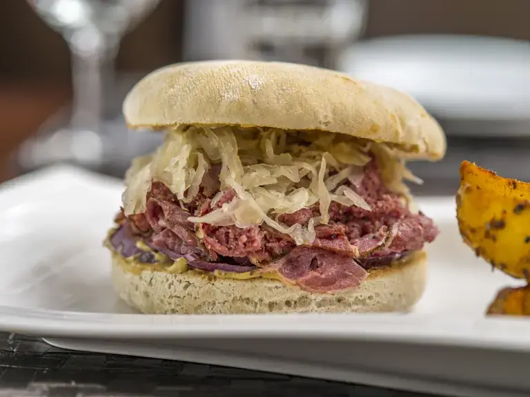 South American-style beef burgers