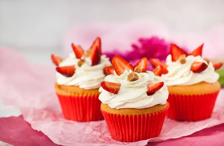 Strawberry Shortcake Cupcakes