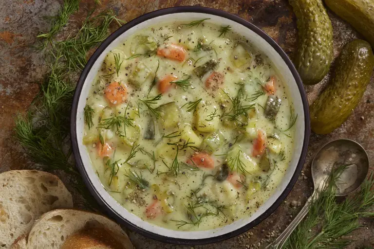 Celery and potato soup