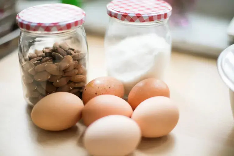 Hard-Boiled Egg &amp; Almonds