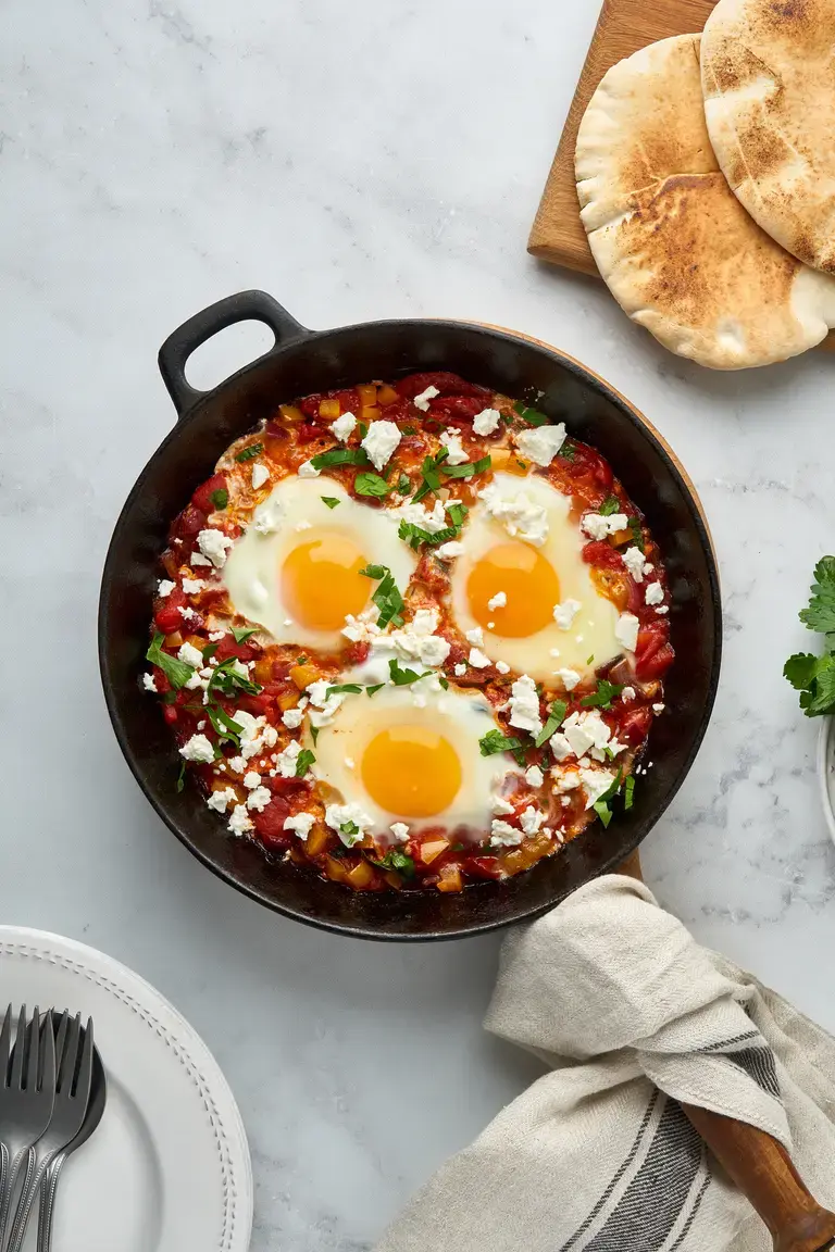 Spicy Moroccan eggs