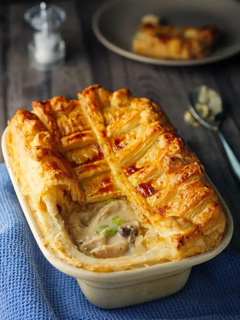 chicken and mushroom pie
