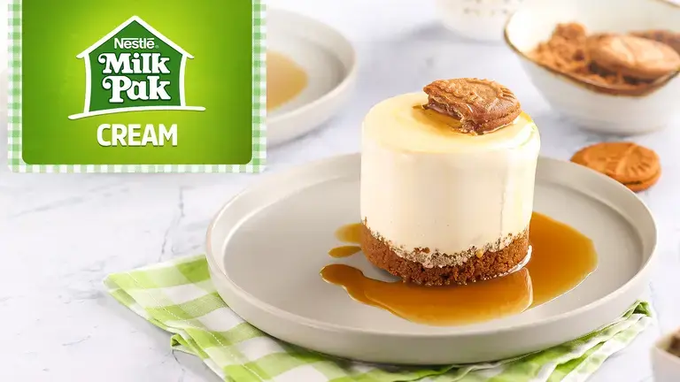 No Bake mini biscoff cake