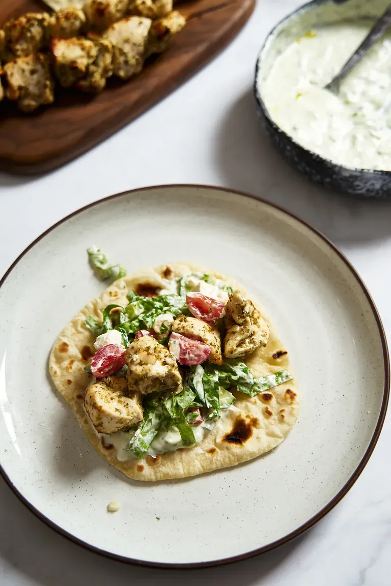 Creamy Chicken Pita Bites