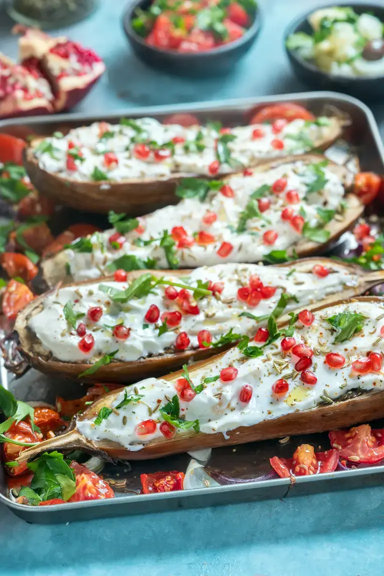 grilled eggplant raita