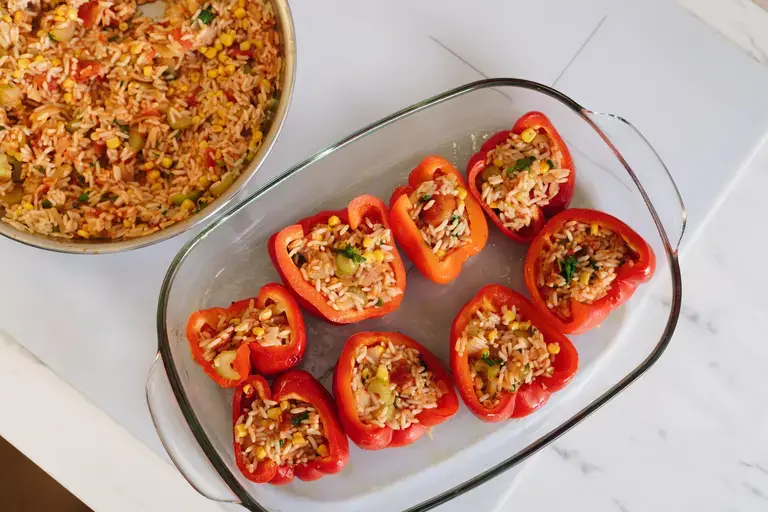 stuffed peppers with rice