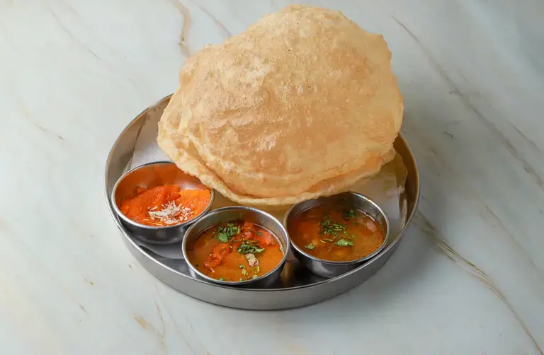 Halwa and Puri