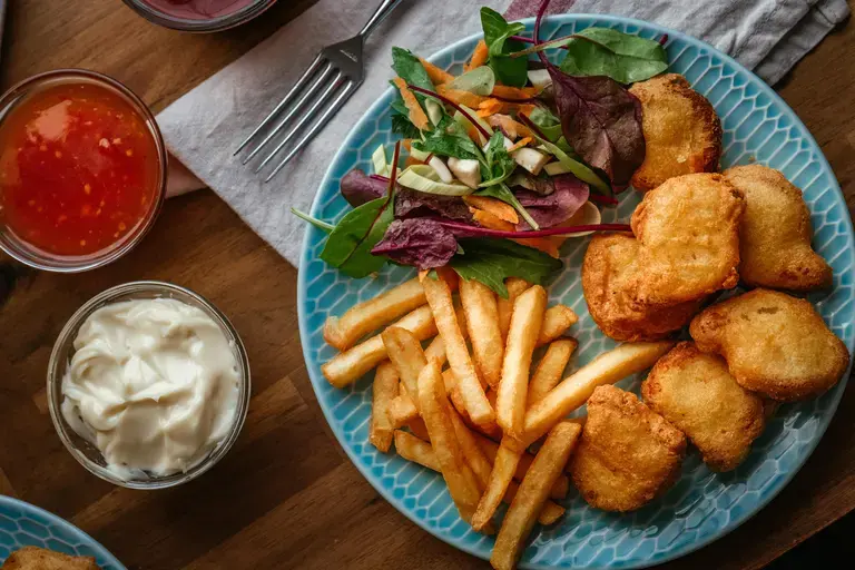 Batter Fried Chicken Nuggets