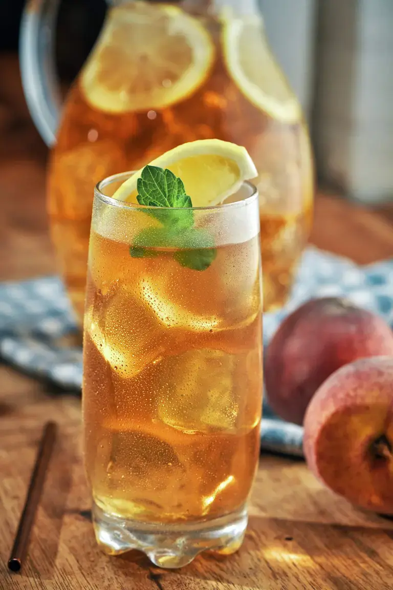 peach iced tea