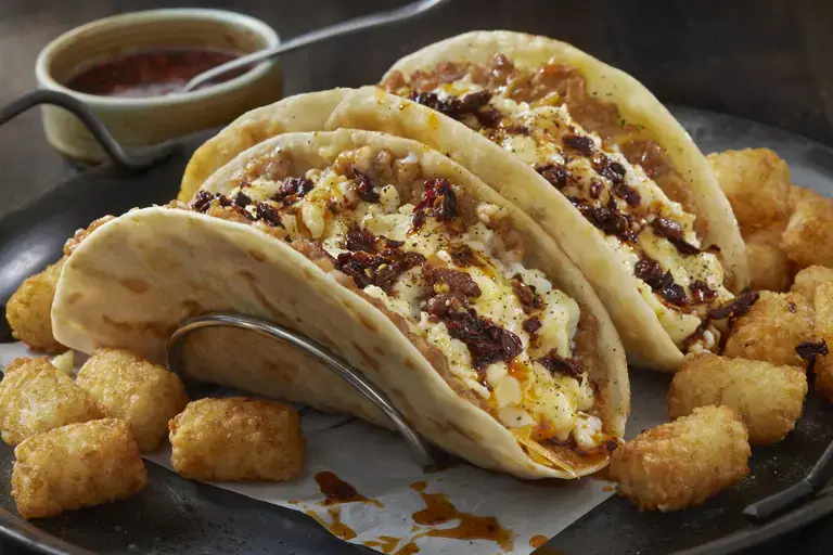 sausage and potato tacos