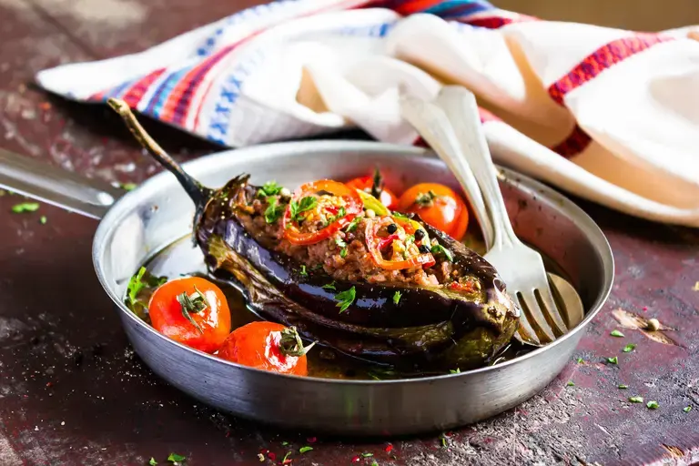 Stuffed Italian Eggplant Boats