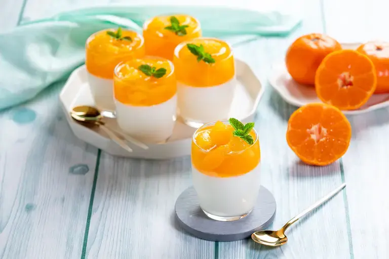 Orange Flavored Custard Sweet