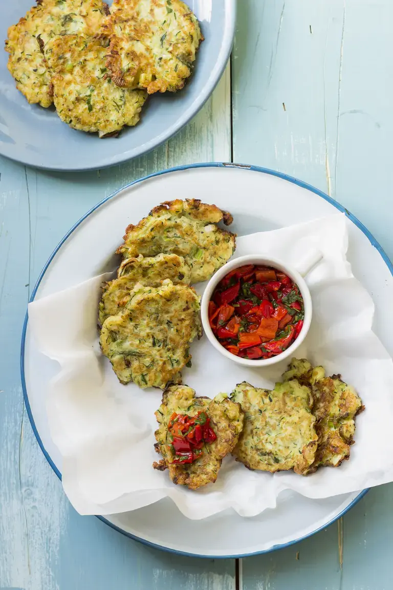 cheese and vege fritters