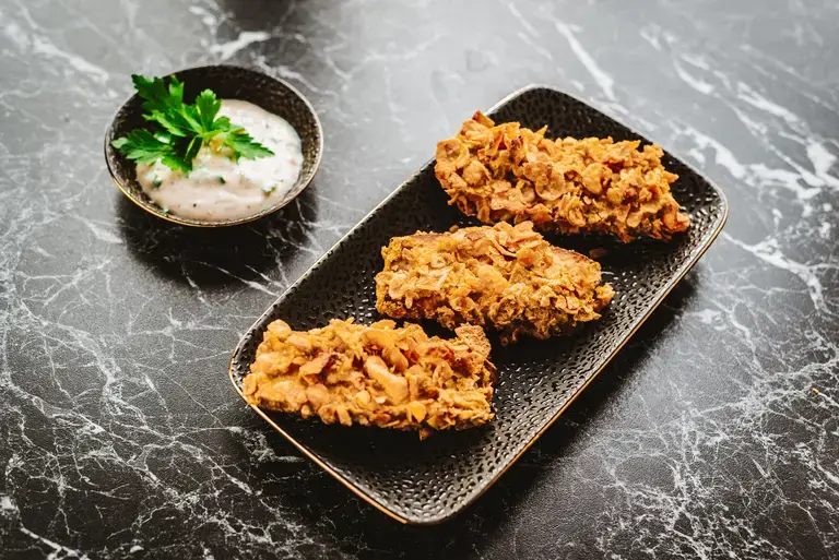 nutty chicken fingers