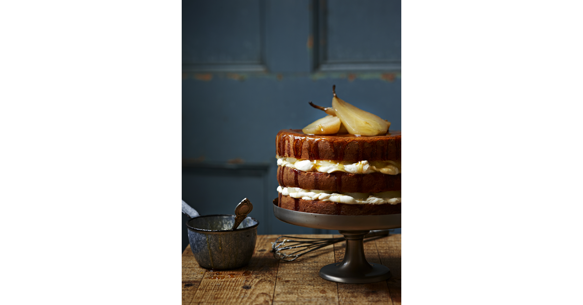 Poached Pear Whipped Cream Cake | Nestlé Goodnes