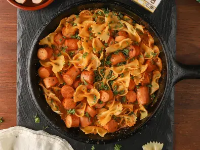 cheesy sausage skillet