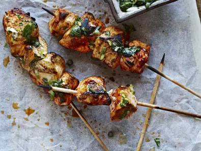 Chicken skewer boti