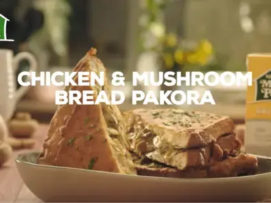 Chicken and Mushroom Bread Pakora