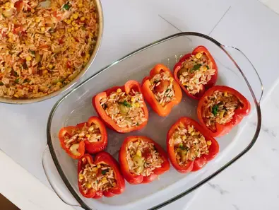 stuffed peppers with rice