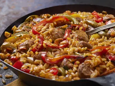 sausage and pepper rice