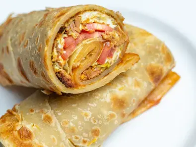 Chicken Tikka Crepe Rolls