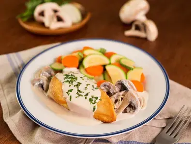 Chicken in a mushroom sauce