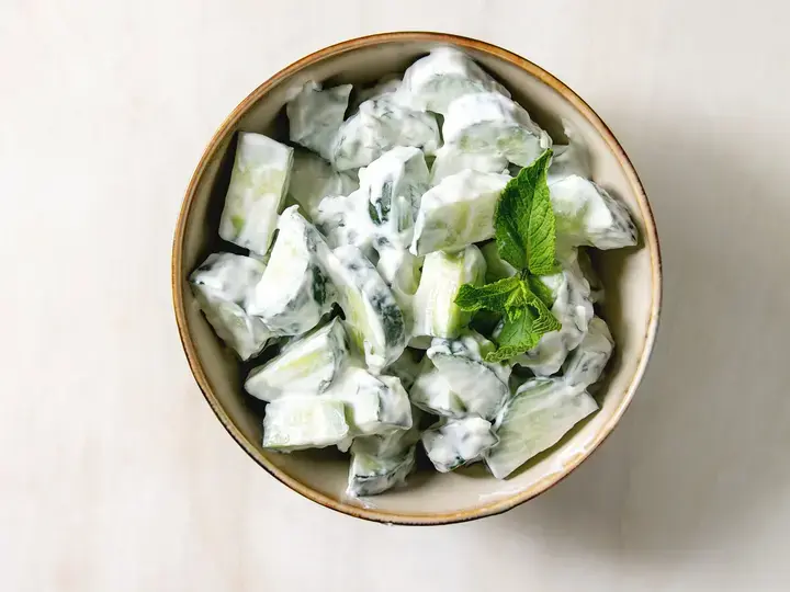 creamy cucumber salad