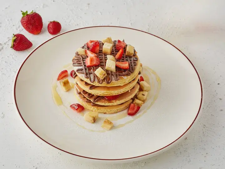 Pancakes with Chocolate sauce