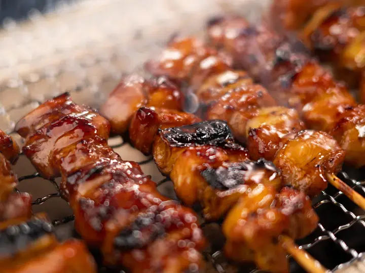 Air Fryer Bang Bang Chicken Skewers