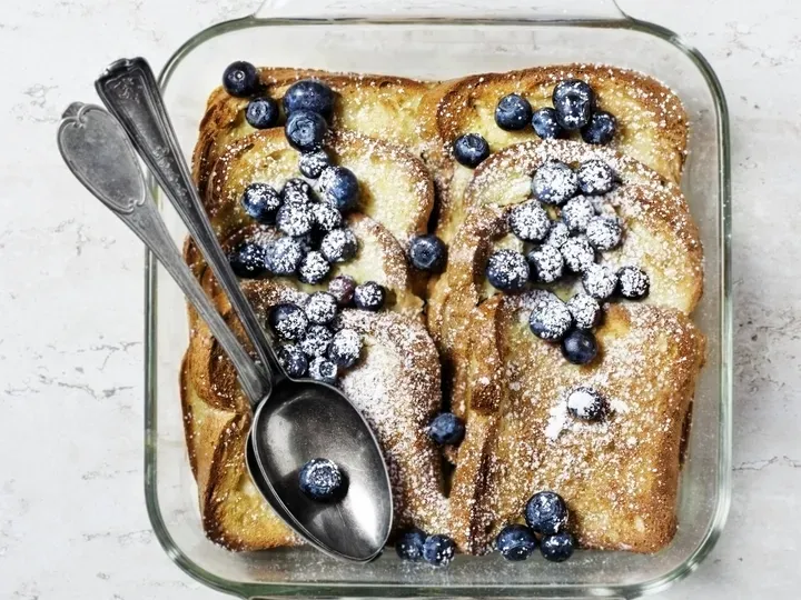 blueberries french toast
