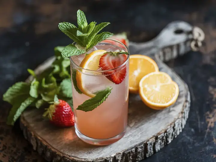 Strawberry Mimosa Mocktail