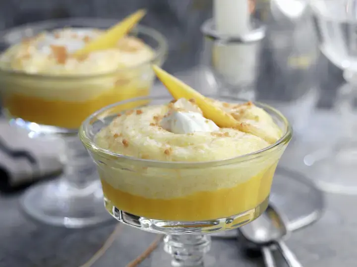 Mango Custard Pudding