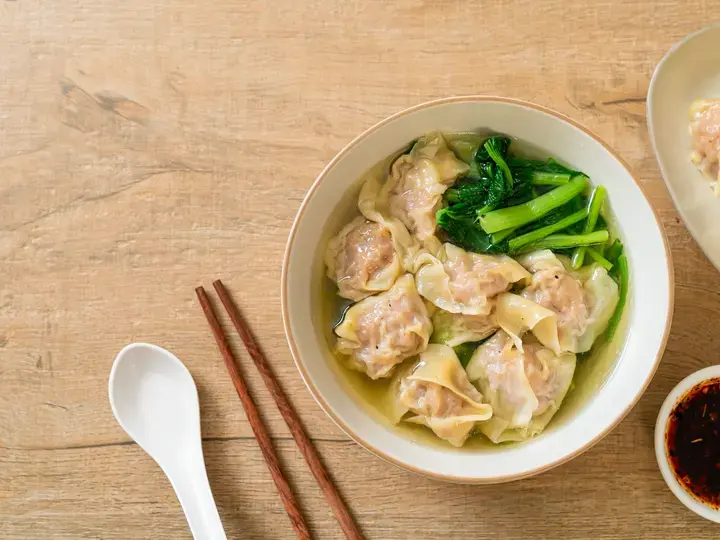 home made wonton soup