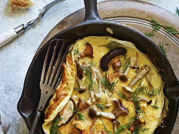 mushroom omelet