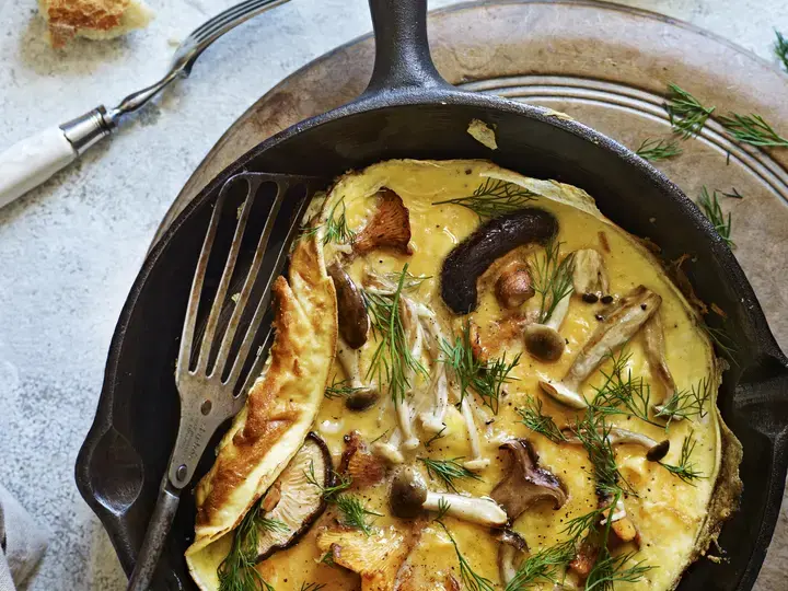 mushroom omelet