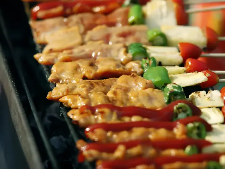 chicken steak with 2 sauces