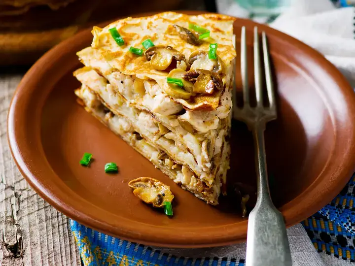 Chicken and Mushroom Pasta Bake