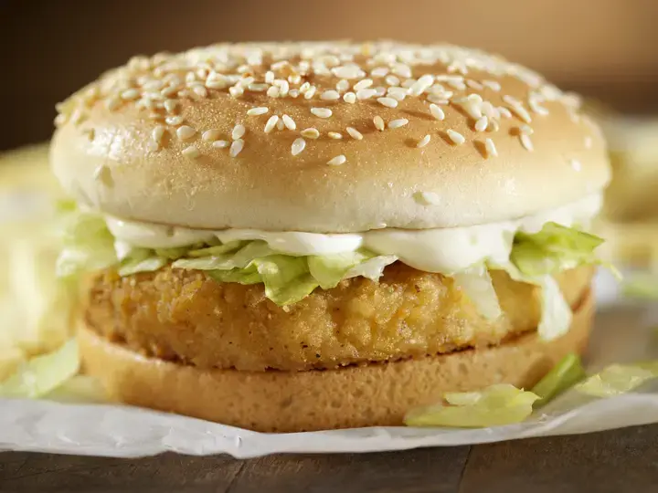 Homemade Mac Chicken Burger