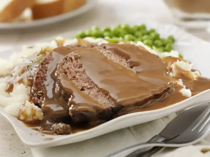 Meatloaf with Brown Gravy