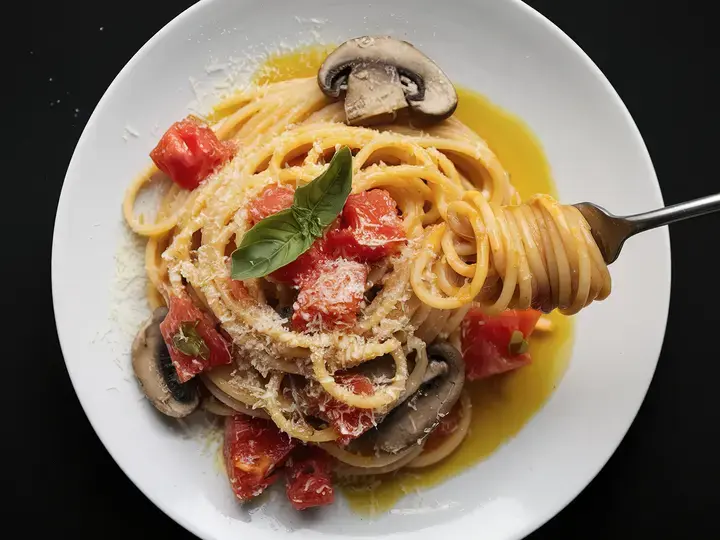 Street Style Vegetable Spaghetti